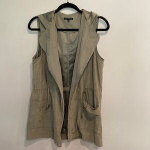 Muted Olive Green Satin Lined Vest size Medium